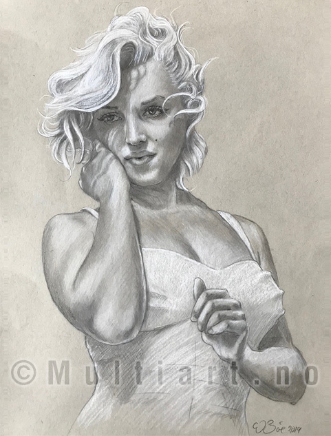 Marilyn Monroe drawing